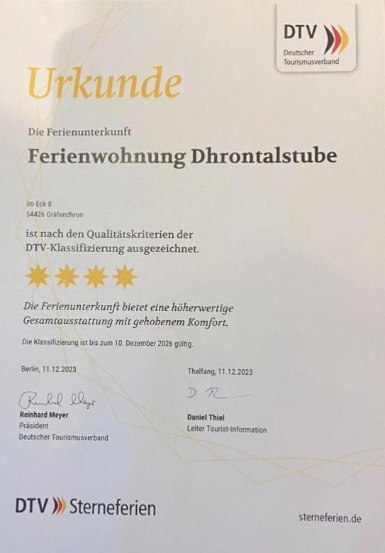 Apartament Dhrontalstube Grafendhron Zewnętrze zdjęcie